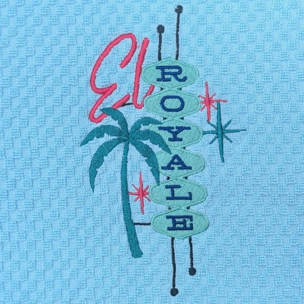 El Royal Hotel Mid-Century Modern 1950's Kitchen Bath Bar Tea Hand Towel